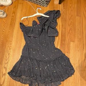 Buddy Love star one shoulder tiered ruffle dress